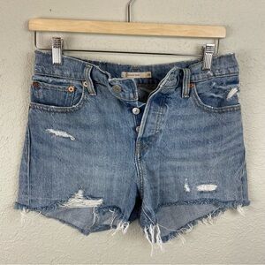 Levi's 501‎ Premium Shorts Denim Jean Cutoff Distressed